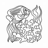Angel Fish Coloring Pages sketch template