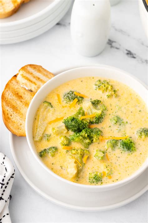 Broccoli Cheddar Soup (30 Minutes!) - The Forked Spoon