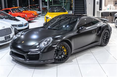 Used 2014 Porsche 911 Turbo S Coupe Cobb Accesport! Matte Black Wrap ...