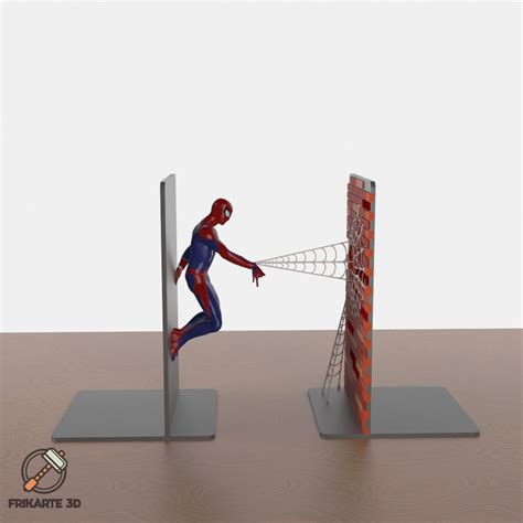 Spider-Man Web-Shooting Bookends by Frikarte3D | Download free STL ...