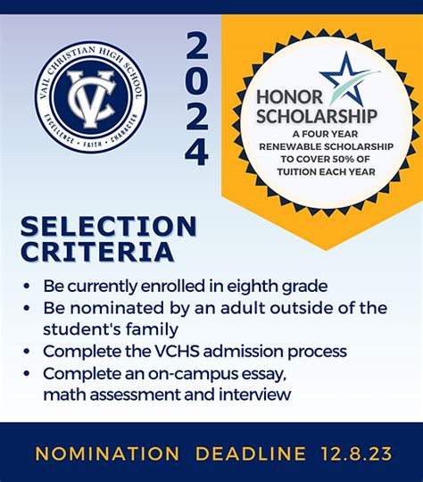 Honor Scholarship | VCHS