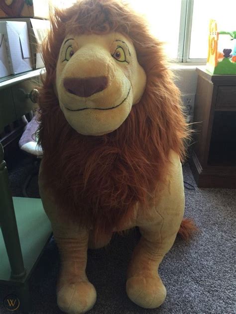 Disney Store 32" Plush The LION KING Large Jumbo Big Stuffed MUFASA | #1800380663