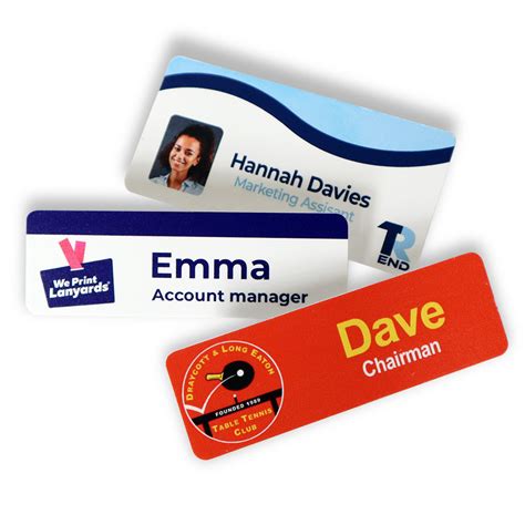 Personalised Name Badges | We Print Lanyards