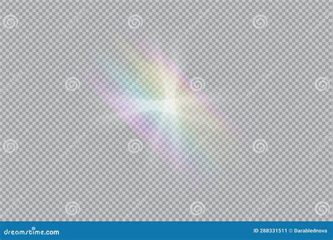 Prism Rainbow Light. Stock Vector Illustration in Realistic Style ...