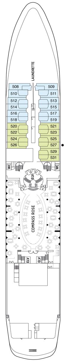 Seven Seas Navigator Deck plan & cabin plan