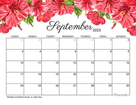 September 2023 Calendar Printable Aesthetic - 2024 CALENDAR PRINTABLE