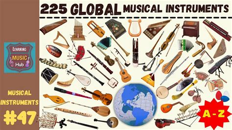 225 GLOBAL MUSICAL INSTRUMENTS from A - Z | LESSON #47 | MUSICAL INSTRUMENTS | LEARNING MUSIC ...