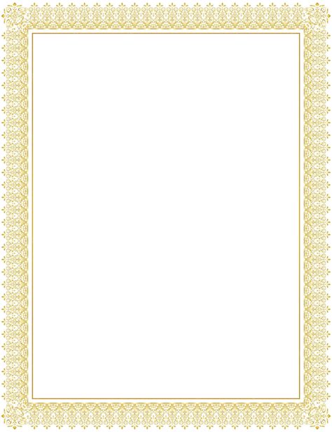 Premium Vector | New style vertical golden certificate floral ornament frame border layout ...