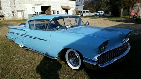 1958 baby blue chevy impala custom rebuilt low rider California cruise chrome v8 for sale in ...