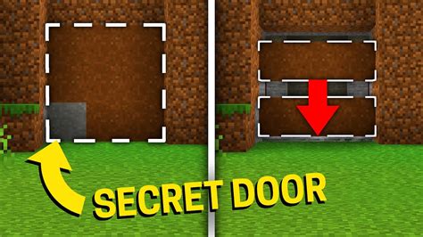 SECRET GRAVITY/SAND PISTON DOOR! Easy 3x3 Piston door TUTORIAL! - Minecraft Redstone Doors - YouTube