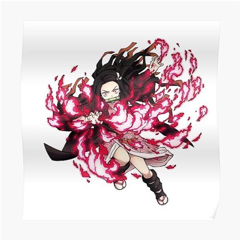 "Nezuko Blood Demon ART " Poster by kambeshop | Redbubble