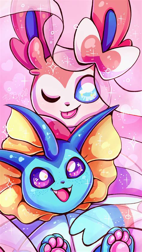 Sylveon & Vaporeon Pokemon Ships, Pokemon Fan Art, Cool Pokemon ...