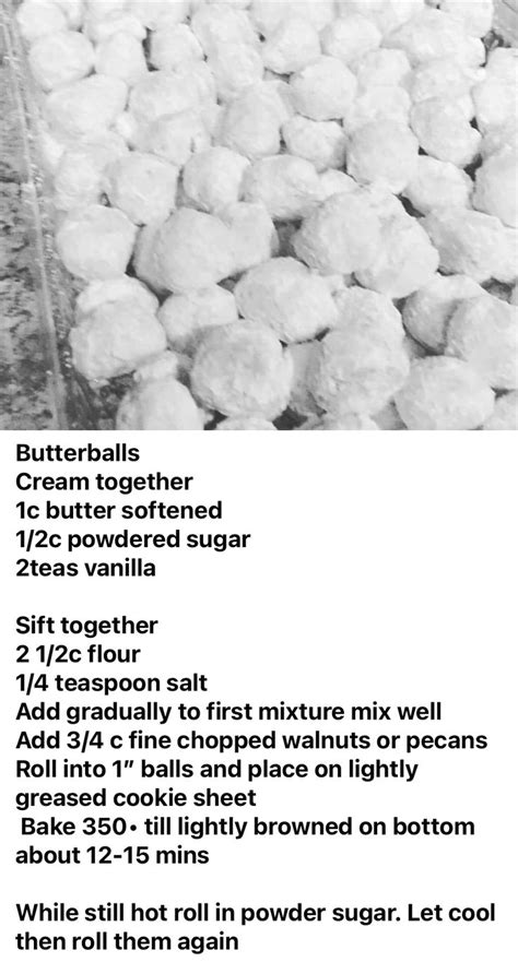 Pin by Sulma Leary on Yummy | Butter ball cookies recipe, Butterball cookies, Snowball cookies