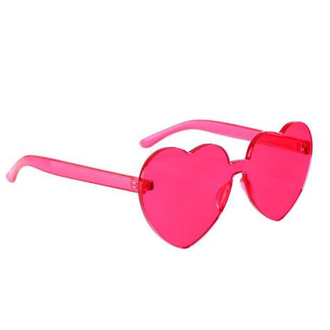 Sunglasses Rimless Retro Heart Shaped | Heart shaped glasses, Colored sunglasses, Heart sunglasses
