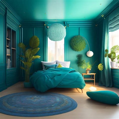 Blue Green Bedroom Design Ideas in 2023 | Turquoise room, Living room green, Teal rooms