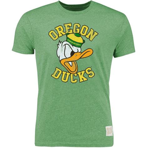 Oregon Ducks Original Retro Brand Vintage Tri-Blend T-Shirt - Heather ...