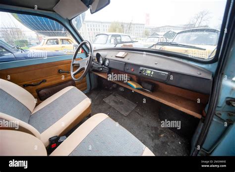 Interior of a Trabant car made in East Germany (DDR Stock Photo - Alamy