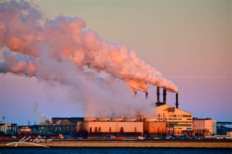 Sugar Factory Producing Smoke Pollution into the Earth