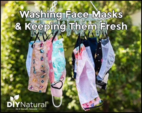 Washing Face Masks: And A Natural Spray to Keep Them Fresher Longer