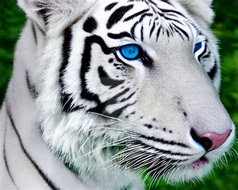 Photorealistic White Tiger Face by IntiArt on DeviantArt