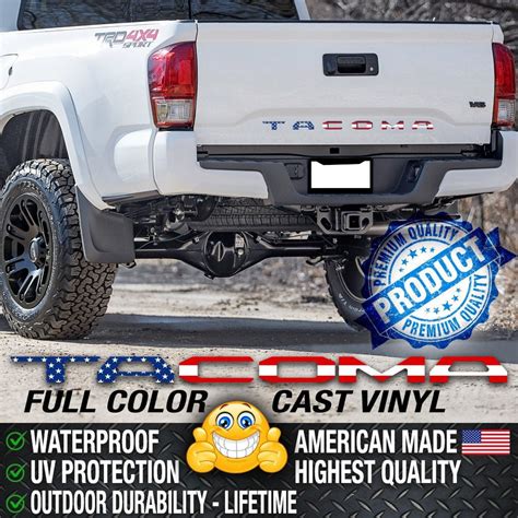 American USA Flag Toyota Tacoma Vinyl Decals - Etsy