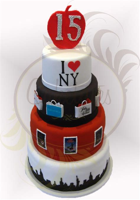 New York themed wedding cake - how fun! Description from pinterest.com ...