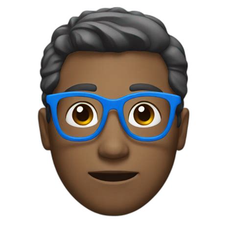 dark blond european men with glasses | AI Emoji Generator