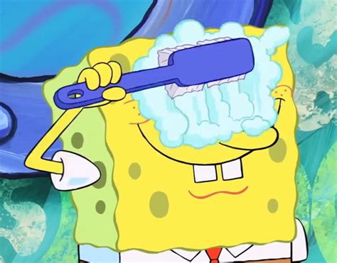 Spongebob cleaning eyes Blank Template - Imgflip