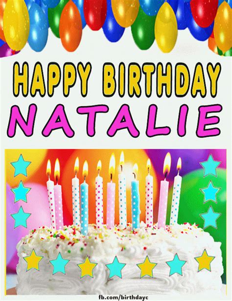 Happy Birthday Natalie images gif