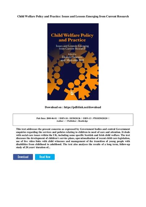 Child welfare policy and practice: issues and lessons emerging from c…