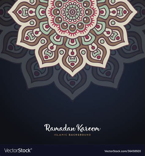 Islamic background with mandala Royalty Free Vector Image