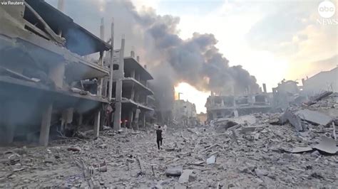 Video Scenes of destruction inside Gaza refugee camp - ABC News