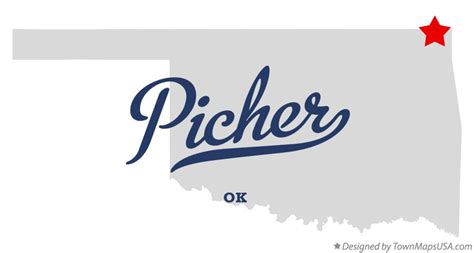 Map of Picher, OK, Oklahoma