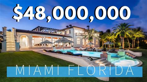 Mega Mansion Offered at $48,000,000 in Miami, Florida STUNNING!! - YouTube