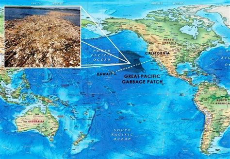 Great Pacific Garbage Patch Satellite Image