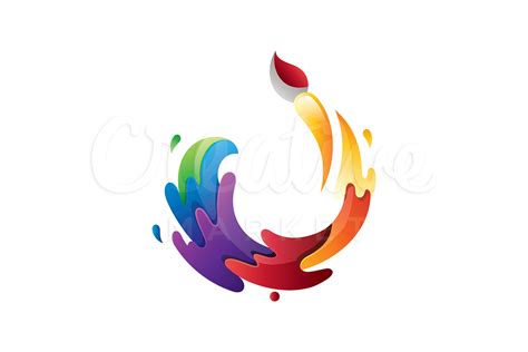 Painting Logo | Creative Logo Templates ~ Creative Market