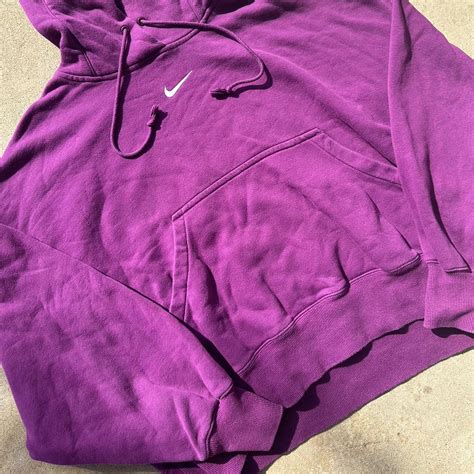 Nike hoodie women’s purple fleece Size medium... - Depop