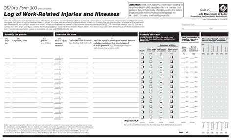 Osha Form 300 ≡ Fill Out Printable PDF Forms Online