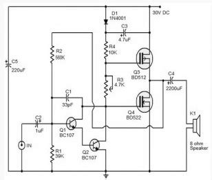 10W MOSFET audio amplifier circuit - Amplifier_Circuits-Audio ...