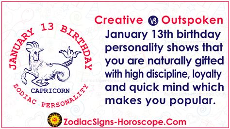 January 13 Zodiac – Accurate Birthday Personality Horoscope | ZSH