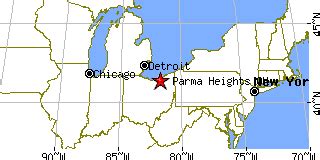 Parma Heights, Ohio (OH) ~ population data, races, housing & economy