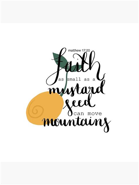 "faith and the mustard seed quote " Photographic Print for Sale by ahandfuloffaith | Redbubble