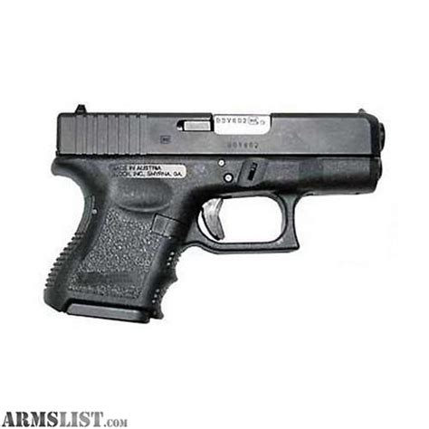 ARMSLIST - For Sale: Glock Model 26 9mm Subcompact FS 10rd