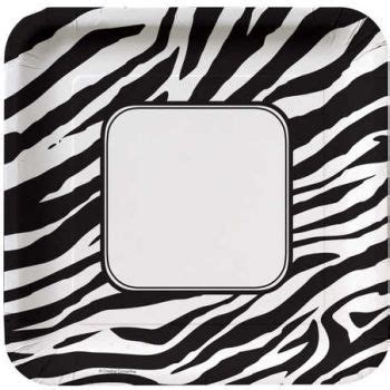 Animal Print Zebra 9-inch Plates: Party at Lewis Elegant Party Supplies, Plastic Dinnerware ...