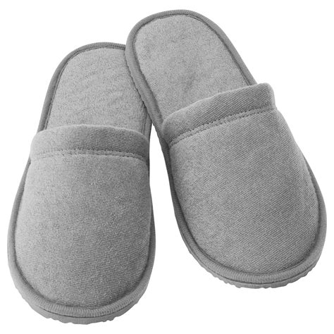 TÅSJÖN slippers, gray, S/M - IKEA