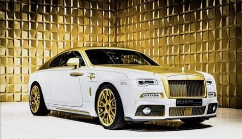 Gold and White Rolls-Royce Wraith by MANSORY FOR SALE | Slaylebrity ...