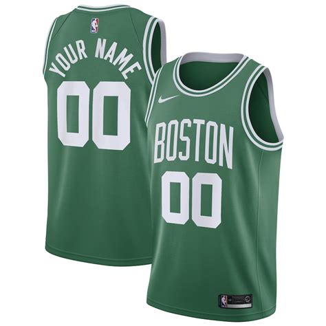 Nike Boston Celtics Green Swingman Custom Jersey - Icon Edition