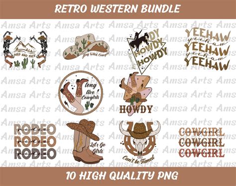 Sublimation Bundle, Western Cowboy Png, Western Png, Retro Png, Desert ...