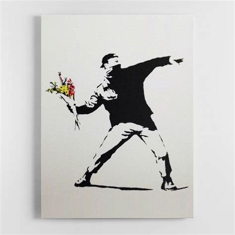 Banksy Flower Thrower