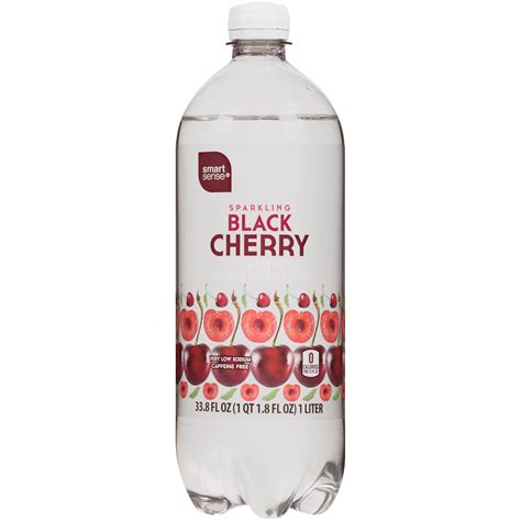 Smart Sense Water Sparkling Black Cherry 33.8 fl oz (1 qt 1.8 fl oz) 1 ...